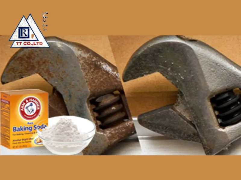 Baking soda là một "chiến binh" đắc lực trong việc chống lại rỉ sét trên inox
