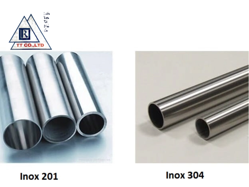 Inox 201 có giá thành thấp hơn inox 304