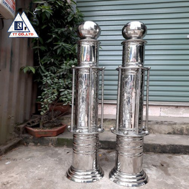 Mẫu trụ inox tròn