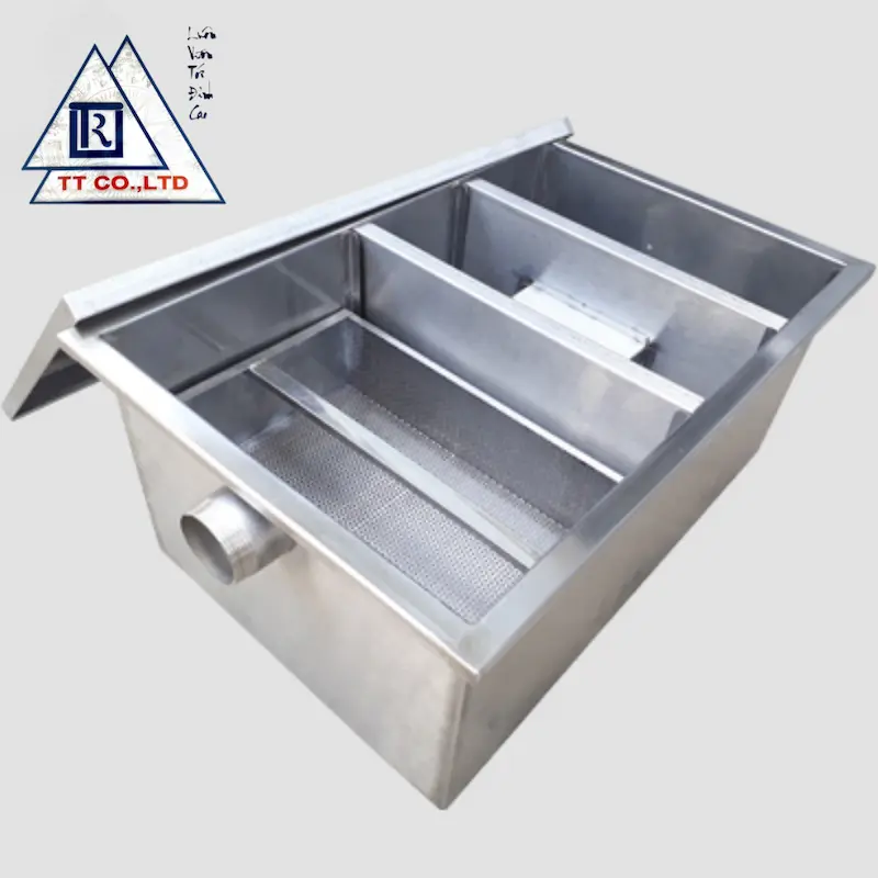 Hộp tách mỡ inox trong các cơ sở sản xuất, kinh doanh